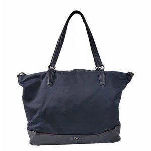 Coach Women's Nylon Antique Nickel/Midnight Satchel Bag